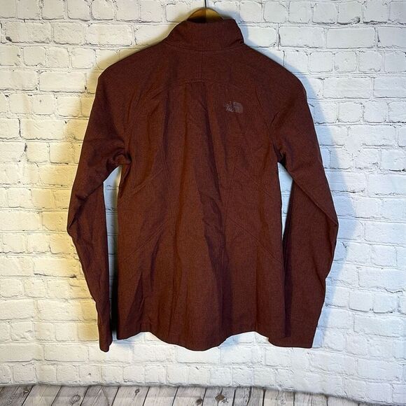 The North Face Jacket Women's Size Small Red Full Zip Windwall Soft Shell - Picture 4 of 10